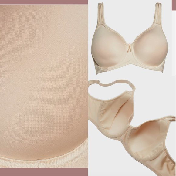 NWT $65 Wacoal [ 42DD ] Basic Beauty‎ Spacer Underwire T-Shirt Bra in Nude #6273 - Picture 2 of 12
